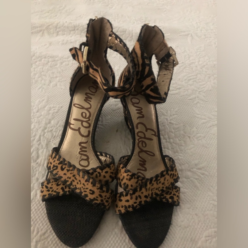 Sam Edelman Women's Leopard Print Sandals 8.5M